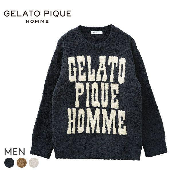 ジェラートピケ 87 以上節約 オム Gelato Pique Homme メンズ ジェラピケ パウダービッグロゴプルオーバー ルームウェア パジャマ