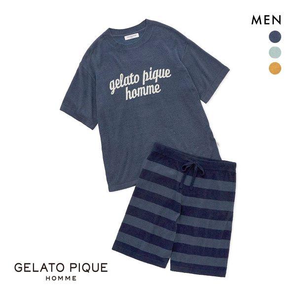 ジェラートピケ オム メンズ スムーズィーliteセットアップ ジェラピケ パジャマ ルームウェア GELATO PIQUE HOMME | gelato pique