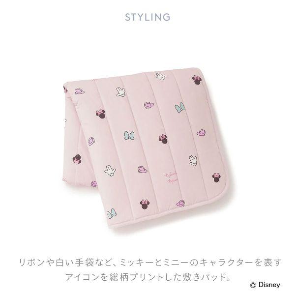 ジェラートピケ スリープ ディズニー Mickey&Minnie 接触冷感プリント敷きパッド シングル ジェラピケ gelato pique Sleep Disney | gelato pique | 05