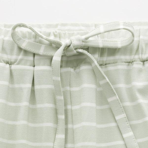 ジェラートピケ レディース レーヨンロゴTシャツ＆ボーダーショートパンツセット 上下セット ジェラピケ ルームウェア gelato piqueの画像