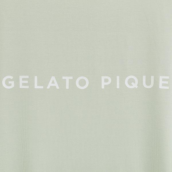 ジェラートピケ レディース レーヨンロゴTシャツ＆ボーダーショートパンツセット 上下セット ジェラピケ ルームウェア gelato piqueの画像