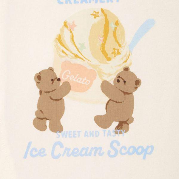 ジェラートピケ レディース アイスクリームベアワンポイントTシャツ ジェラピケ パジャマ ルームウェア gelato piqueの画像