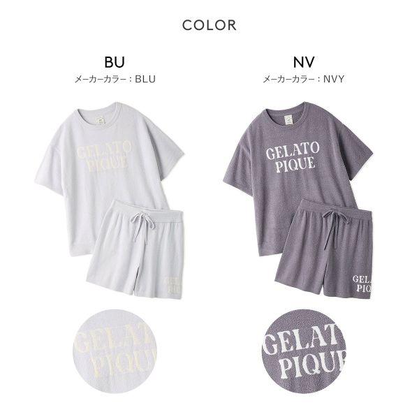 ジェラートピケ レディース スムーズィーロゴジャガードプルオーバー＆ショートパンツセット 上下セット ジェラピケ gelato piqueの画像