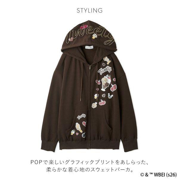 スナイデルホーム Tweety スウェットパーカー ルームウェア パジャマ SNIDEL HOMEの画像