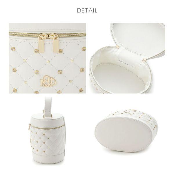 スナイデルホーム　ビジューキルティングバニティバッグ　PNK スナイデルホーム SNIDEL HOME ビジューキルティングバニティ