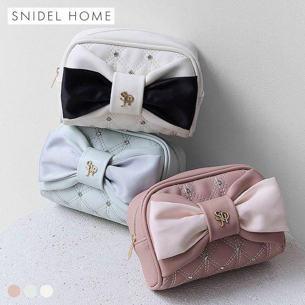 スナイデルホーム リボンキルティングポーチ SNIDEL HOME