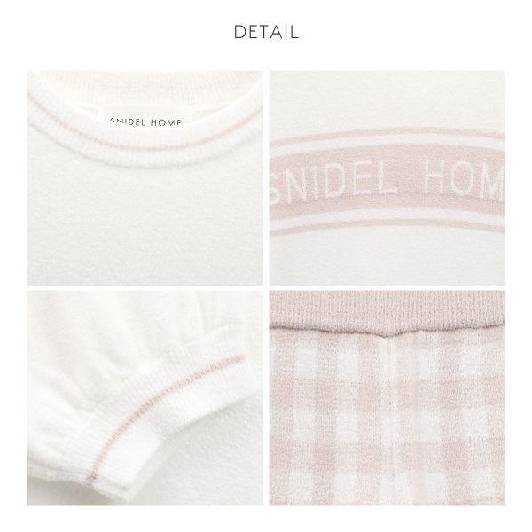 SNIDEL スナイデルホーム HOME ロゴジャカードギンガム SNIDEL スナイデルホーム HOME ロゴジャカードギンガム