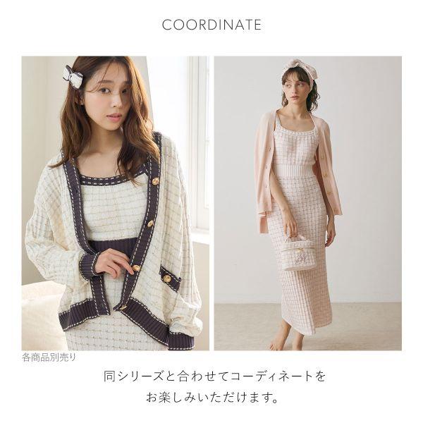 スナイデルホーム ラメニットツイードワンピース パジャマ ルームウェア SNIDEL HOME カップ付き | SNIDEL | 08