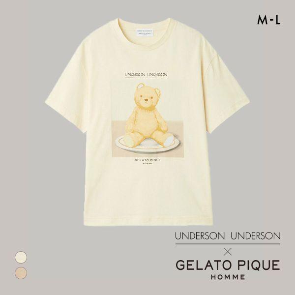 アンダーソンアンダーソン GELATO PIQUE HOMME×UNDERSON UNDERSON ベアプリントプルオーバー Tシャツ 半袖 トップス ユニセックス | SHIROHATO