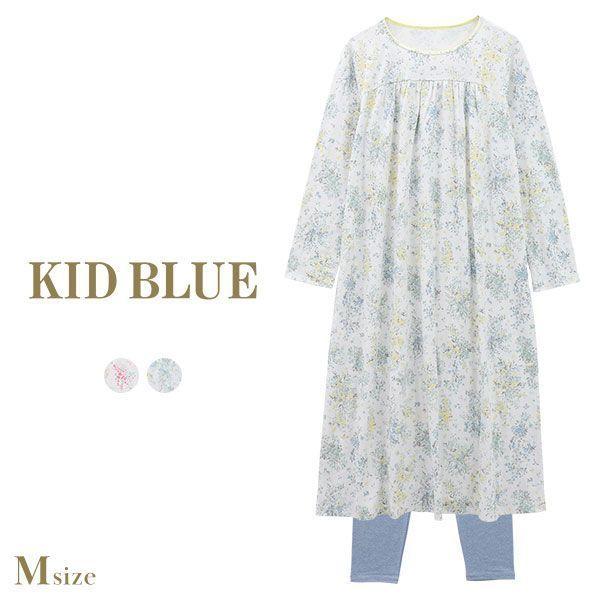 超歓迎 キッドブルー Kid Blue ミスティブーケ ルームウェア パジャマ 上下セット ワンピース スパッツ 長袖 ナイティ レディース 爆安プライス Www Thedailyspud Com