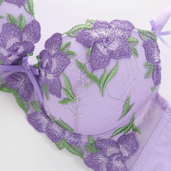 ♡千恵ちゃんWACOALおまとめ♡ SHIROHATO サンエイ SANEI 脇高 大花柄刺繍 ブラセット ABCD 脇