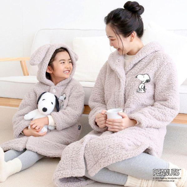 blooming FLORA もふもふSNOOPY 着る毛布 ルームウェア 部屋着 