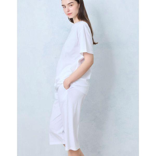 ウンナナクール 綿100％ なめらかシルケットスムース半袖パジャマ MADE WITH LIBERTY FABRIC ルームウェア une nana cool | une nana cool | 07