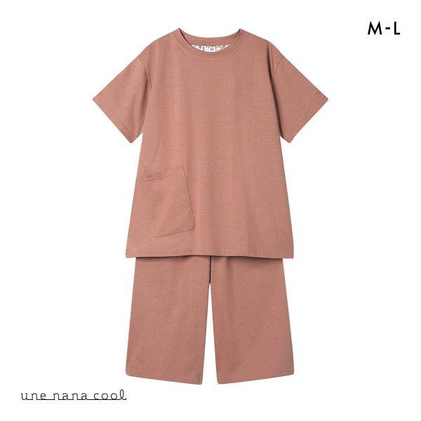 ウンナナクール 綿100％ シルケット天竺半袖パジャマ MADE WITH LIBERTY FABRIC ルームウェア パジャマ 上下セット une nana cool | une nana cool