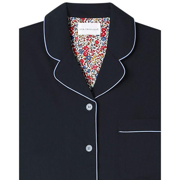 ウンナナクール 綿混 両染ジャージ 半袖 パジャマ MADE WITH LIBERTY FABRIC ルームウェア 上下セット レディース une nana cool | une nana cool | 14