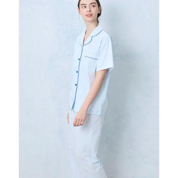 ウンナナクール 綿混 両染ジャージ 半袖 パジャマ MADE WITH LIBERTY FABRIC ルームウェア 上下セット レディース une nana cool | une nana cool | 06