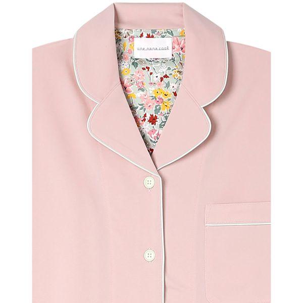 ウンナナクール 綿混 両染ジャージ 半袖 パジャマ MADE WITH LIBERTY FABRIC ルームウェア 上下セット レディース une nana cool | une nana cool | 11