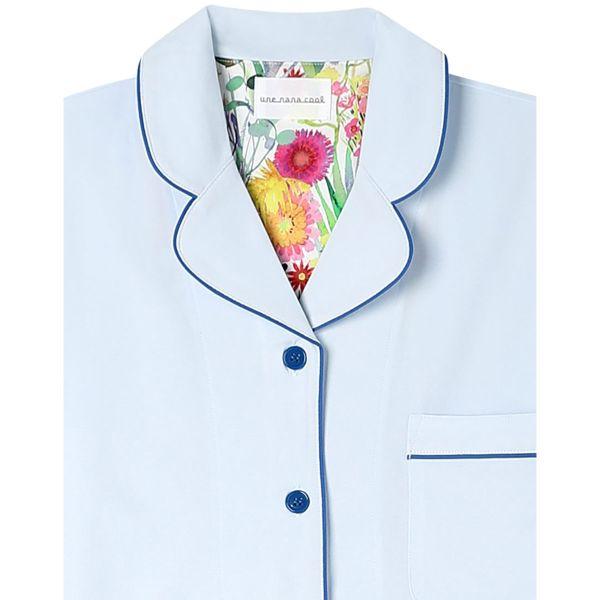 ウンナナクール 綿混 両染ジャージ 半袖 パジャマ MADE WITH LIBERTY FABRIC ルームウェア 上下セット レディース une nana cool | une nana cool | 12