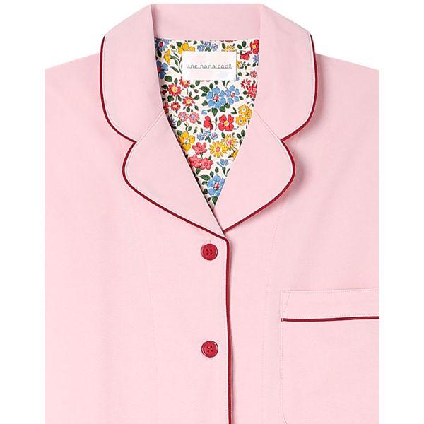 ウンナナクール 綿混 両染ジャージ 半袖 パジャマ MADE WITH LIBERTY FABRIC ルームウェア 上下セット レディース une nana cool | une nana cool | 13