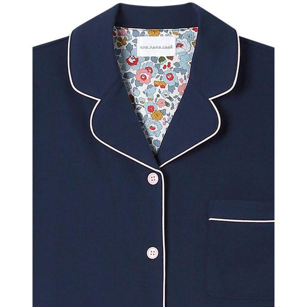 ウンナナクール 綿100％ 40ハイゲージ天竺半袖パジャマ MADE WITH LIBERTY FABRIC ルームウェア パジャマ 上下セット une nana cool | une nana cool | 15