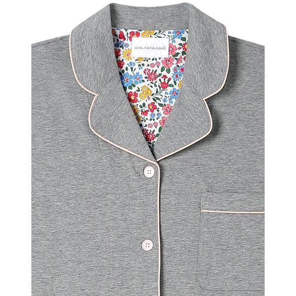 ウンナナクール 綿100％ 40ハイゲージ天竺半袖パジャマ MADE WITH LIBERTY FABRIC ルームウェア パジャマ 上下セット une nana cool | une nana cool | 17