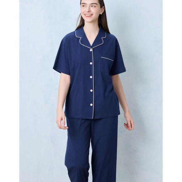 ウンナナクール 綿100％ 40ハイゲージ天竺半袖パジャマ MADE WITH LIBERTY FABRIC ルームウェア パジャマ 上下セット une nana cool | une nana cool | 11