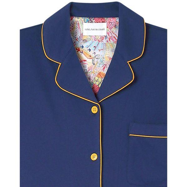 ウンナナクール 綿100％ 40ハイゲージ天竺半袖パジャマ MADE WITH LIBERTY FABRIC ルームウェア パジャマ 上下セット une nana cool | une nana cool | 14