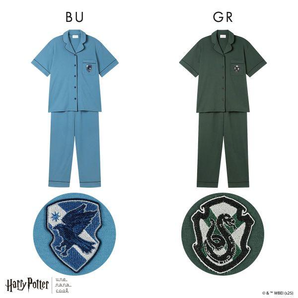 ハリー・ポッター × ウンナナクール Harry Potter 綿100％ 開襟半袖パジャマ ルームウェア パジャマ 上下セット une nana cool | une nana cool | 14