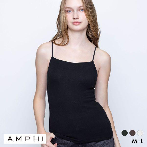 AMPHI カップ付きキャミソール ブラトップ L AMPHI キャミソール アンフィ ブラトップ カップ付きインナー ノン
