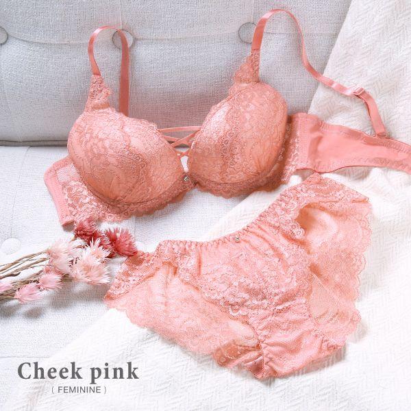 ブラジャー ショーツセット セット 大きいサイズ モンシェルピジョン Mon cher pigeon ナチュールブーケ A B C D E F 総レース レースアップ -ST01 | Mon cher pigeon* | 20