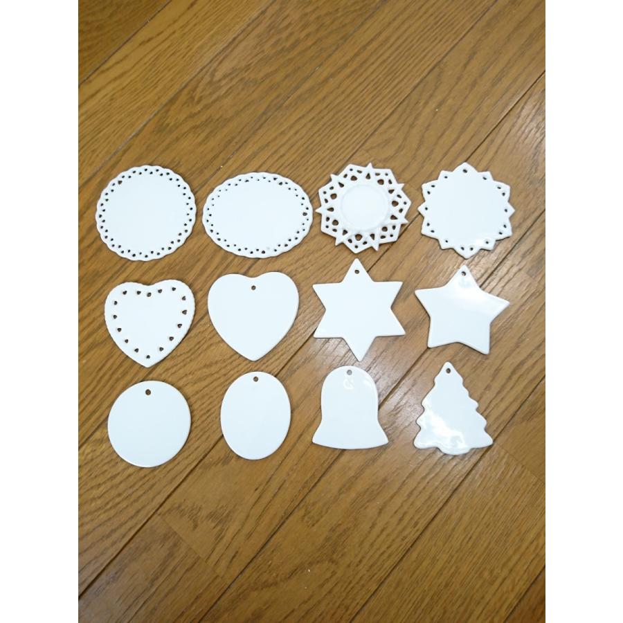 【専用】白磁オーナメント12個　ポーセラーツ ottf1019-1.jpg