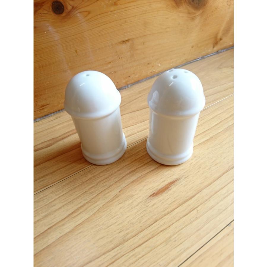 卓上塩胡椒入れ2本組 スパイス入れ 調味料入れ 白 陶器 日本製