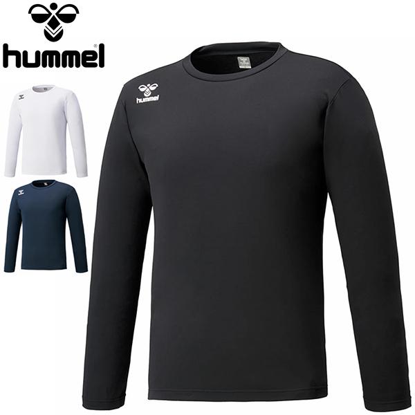 メール便送料無料 ヒュンメル hummel ワンポイントロングTシャツ 長袖 HAP7007 メンズ スポーツウェア トレーニングウェア