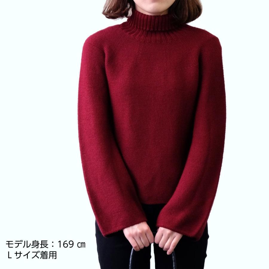 WKA-384  フレア袖タートルネックガーターセーター