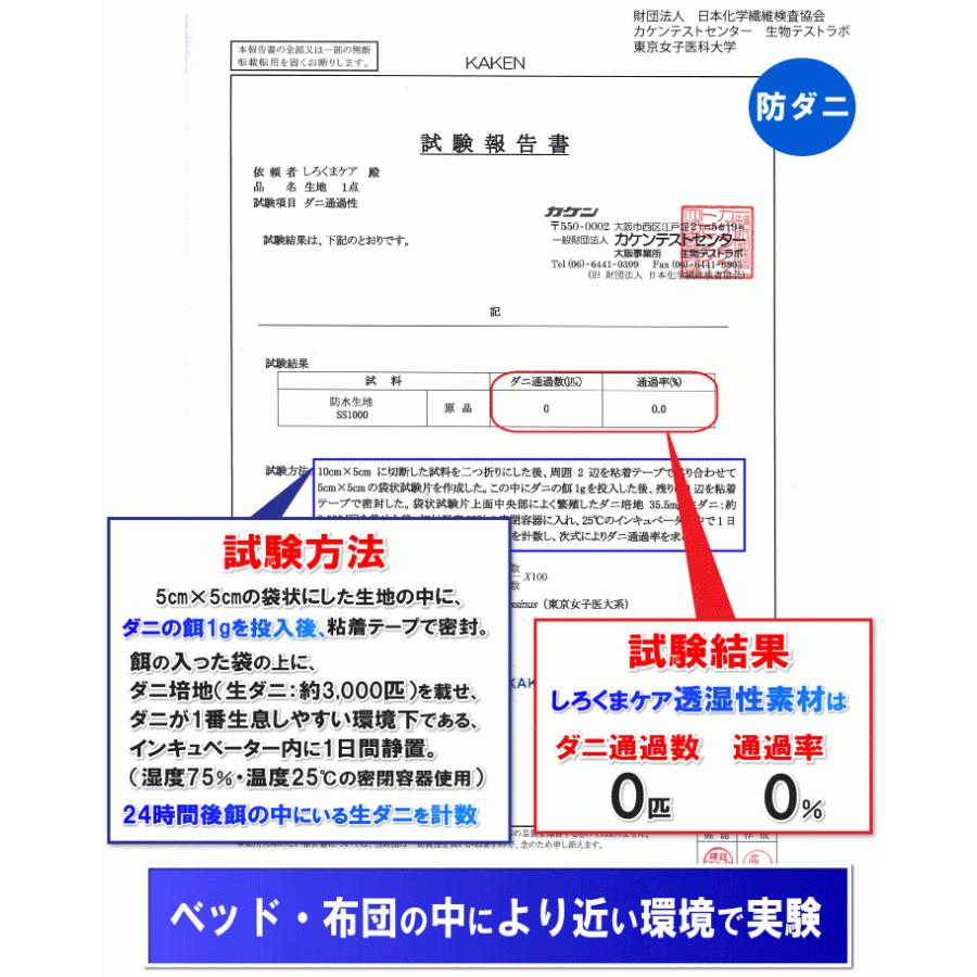 【2枚組】呼吸する さらっと 防水シーツ 防水 ボックスシーツα　側面防水 ( シングル )100x200x35 防水×防ダニＷ効果 透湿性防水素材使用_9