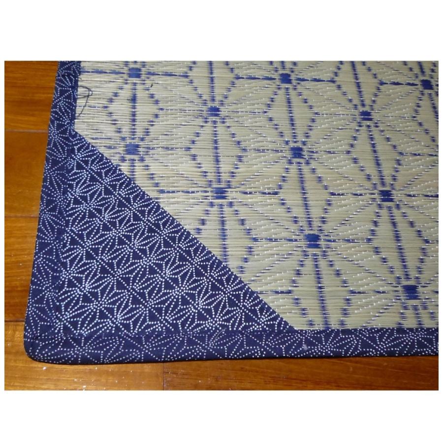 い草マットござ 敷物 玄関マット 50cm×80cm 麻の葉(あさのは)小|shiromaru-store|03