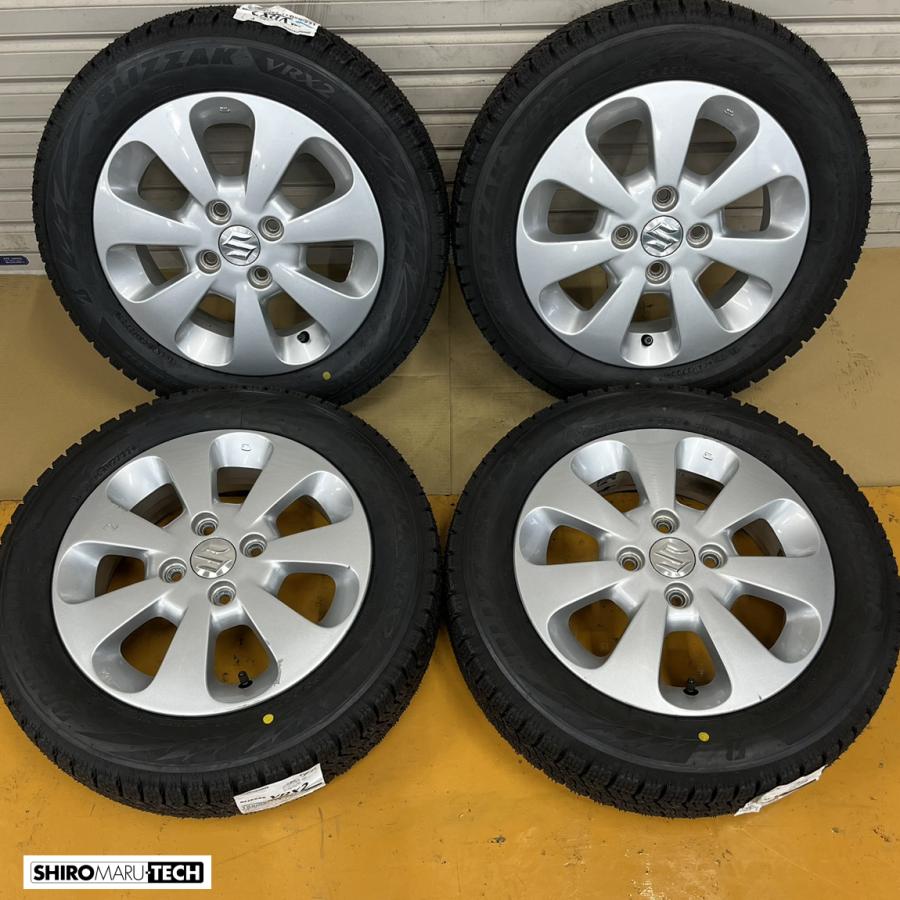 新品タイヤ 155/65R14 75Q BRIDGESTONE BLIZZAK VRX2 中古ホイール 