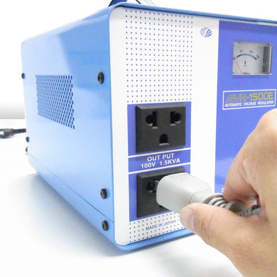 スワロー電気　変圧器　AVR-1500E スワロー電機 AVR-1500E 海外用 1500W 交流定電圧電源装置