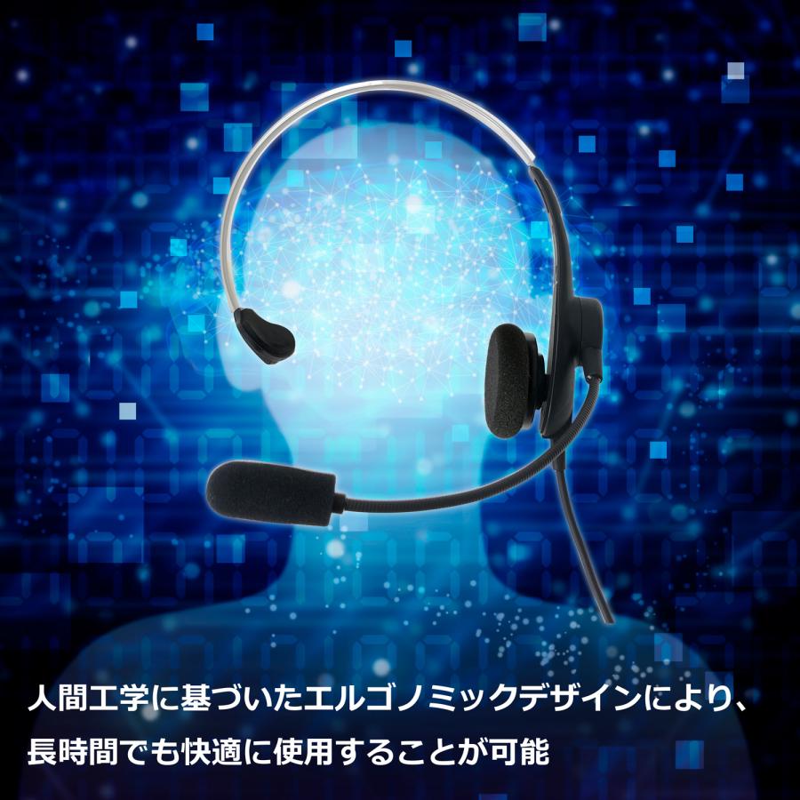 SW-H1 SOUNDWARRIOR ヘッドセット 有線 ヘッドホン 単一指向性 web会議 zoom 会議 リモートワーク テレワーク ゲーム パソコン pc 片耳 マイク付き | SOUNDWARRIOR | 03