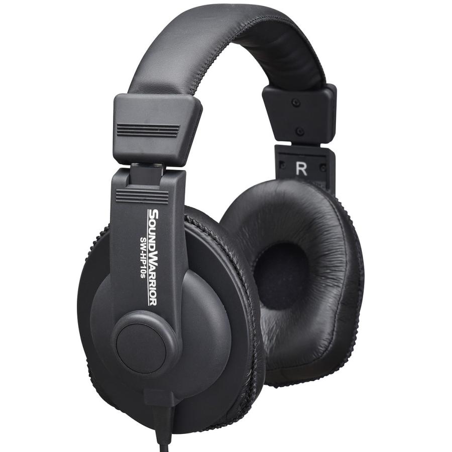 SOUND WARRIOR SW-HP-400 ブラック SOUNDWARRIOR ヘッドホン 有線 モニター 日本製 国産 密閉型 原音再現