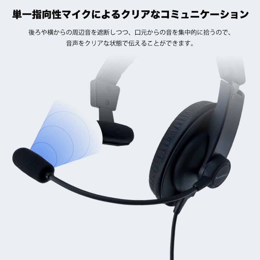 SOUNDWARRIOR SW-TR1-USB | 密閉型 片耳 ヘッドセット 単一指向