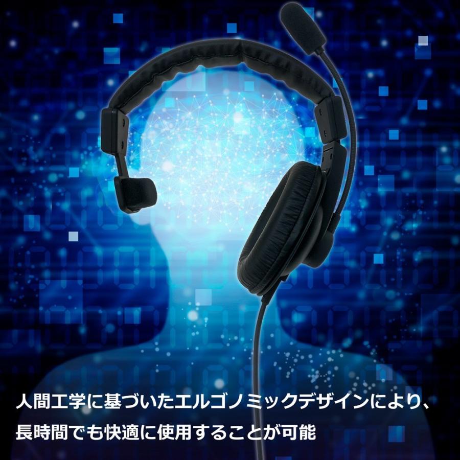 SOUNDWARRIOR SW-TR1-USB | 密閉型 片耳 ヘッドセット 単一指向性