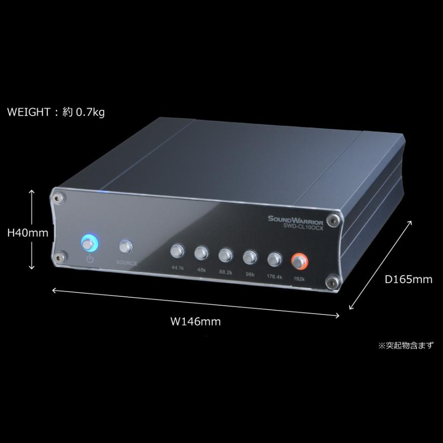 《送料込》 SOUNDWARRIOR クロックジェネレーター 音質 音質向上 国産 高精度 オーディオ ワードクロック ジェネレータ ルビジウムクロック 発振機 ケーブル SWD-CL10OCX-SD 【TMF1068376390】(38610円)