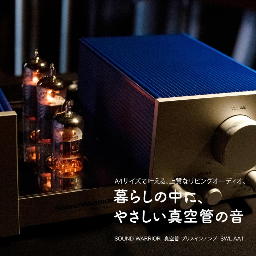 SOUNDWARRIOR 真空管アンプ プリメインアンプ 12AX7 日本製 真空管