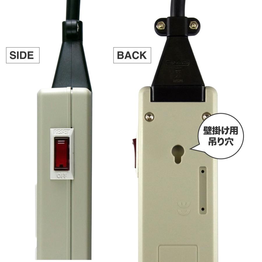 ROAD WARRIOR（ロードウォーリア） WE-4A 海外対応 6個口 電源タップ
