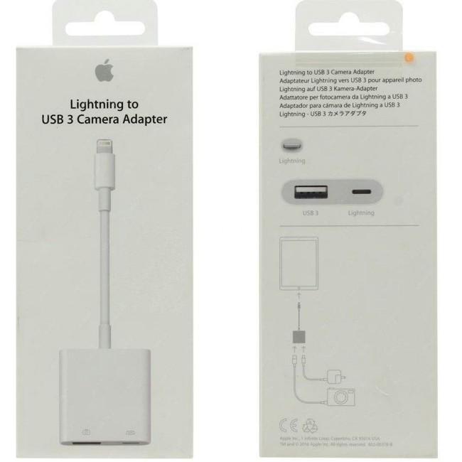 Apple純正 Lightning USB 3カメラアダプタ (MKOW2AM/A) Lightning to USB 3 Camera