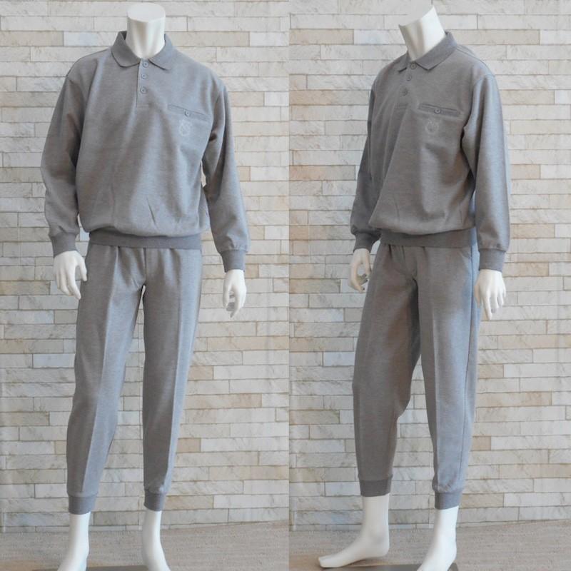 紳士スエットスーツ シニア アダルト 長袖 衿付き スウェット上下
