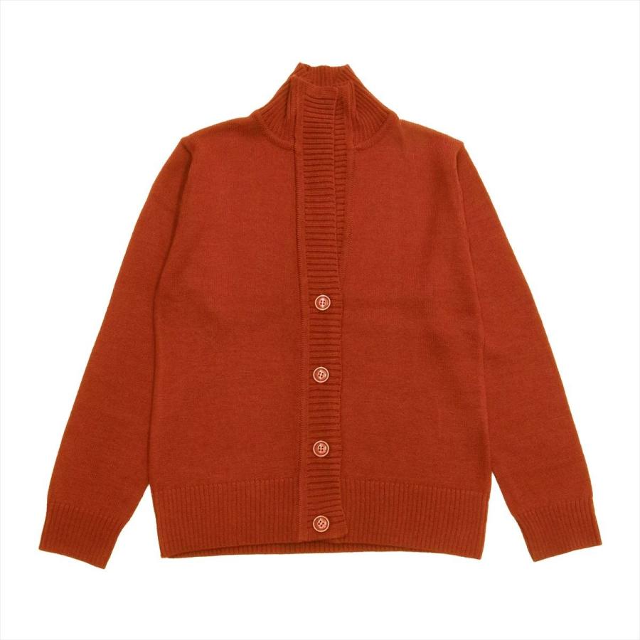 レディース ウィメンズニット スタンドヘンリー カーディガン オレンジ系 シャツ工房グループ Online Shop 通販 Paypayモール