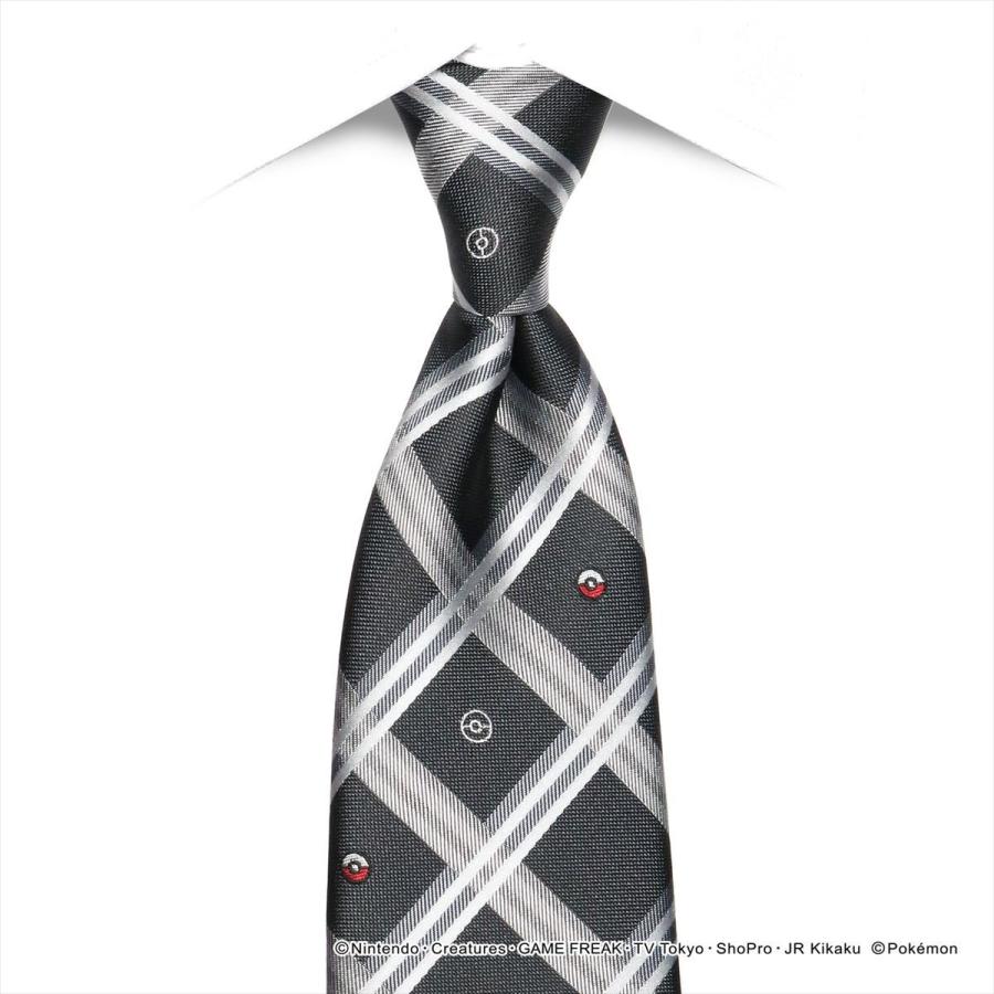 Pocket Monsters ポケモン ピカチュウ ネクタイ グレー系 チェック柄 シャツ工房グループ Online Shop 通販 Paypayモール