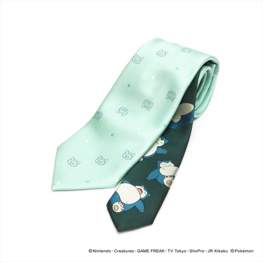 Pocket Monsters ポケモン カビゴン ネクタイ ライトグリーン系 ドット柄 小剣切り替え シャツ工房グループ Online Shop 通販 Paypayモール